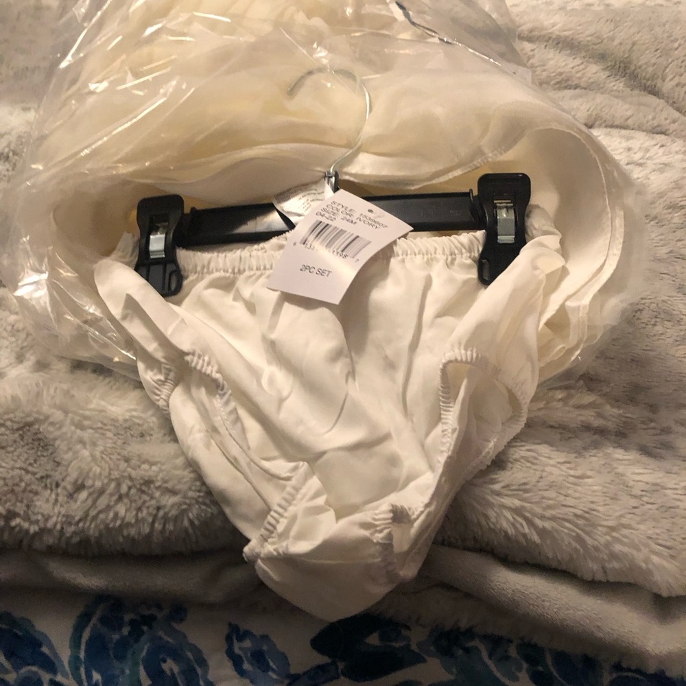 NWT Pastourelle Pippa & Julie 2 Piece Ivory Shantung Ballerina Dress - Picture 2 of 7
